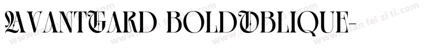 AvantGard boldOblique字体转换